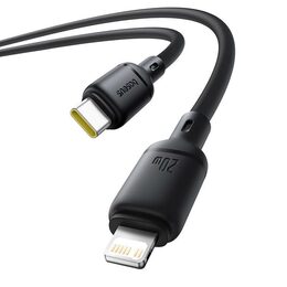 Rychlonabíjecí kabel Baseus Silky USB-C/Lightning 1m 20W černý