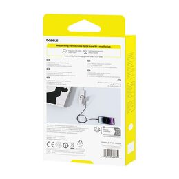 Rychlonabíjecí kabel Baseus Silky USB-C/Lightning 1m 20W černý