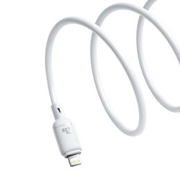 Rychlonabíjecí kabel Baseus Silky USB-C/Lightning 1m 20W bílý