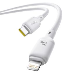Rychlonabíjecí kabel Baseus Silky USB-C/Lightning 1m 20W bílý