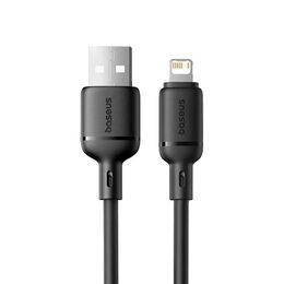 Kabel Baseus Silky USB/Lightning 1m 2.4A černý