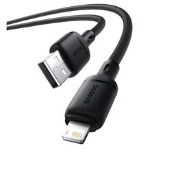 Kabel Baseus Silky USB/Lightning 1m 2.4A černý