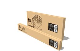 Skleník G21 GZ 48 - 251 x 191 cm, pozinkovaný, poškozený obal