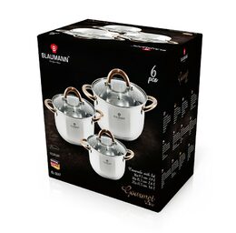 BLAUMANN Sada nádobí nerez 6 ks Gourmet line Copper BL-3247