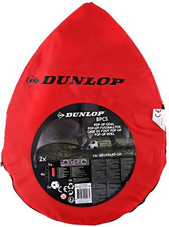 DUNLOP Fotbalová branka samorozkládací sada 2 ks 60x40x40cm ED-210097