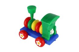 Směr Lokomotiva/Vlak skládací tahací plast 20cm 24m+