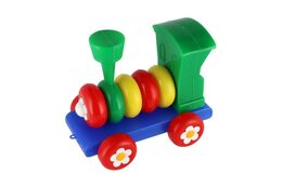 Směr Lokomotiva/Vlak skládací tahací plast 20cm 24m+