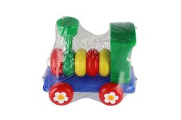 Směr Lokomotiva/Vlak skládací tahací plast 20cm 24m+