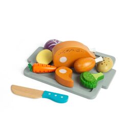 Bigjigs Toys Sada Pečené kuře se zeleninou