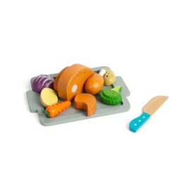 Bigjigs Toys Sada Pečené kuře se zeleninou