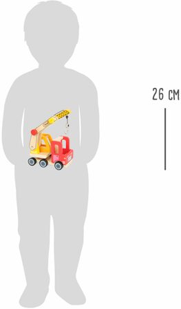 small foot Dřevěné auto s jeřábem - poškozený obal