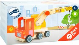small foot Dřevěné auto s jeřábem - poškozený obal