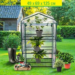 KINZO Zahradní foliovník 3 police 69x49x125 cm ED-219564