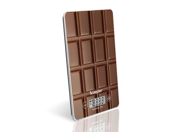 Beper P102BIL002 digitální kuchyňská váha Chocolate