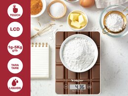 Beper P102BIL002 digitální kuchyňská váha Chocolate