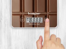 Beper P102BIL002 digitální kuchyňská váha Chocolate
