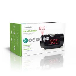 Digitální Projekční Budík s Rádiem | 0,9" LED Displej | FM | Dva Budíky | Odlože