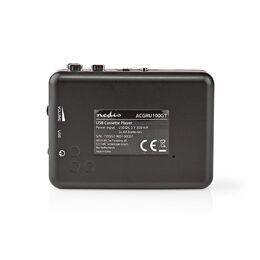 Nedis ACGRU100GY kazetový přehrávač s USB, MP3 konvertor