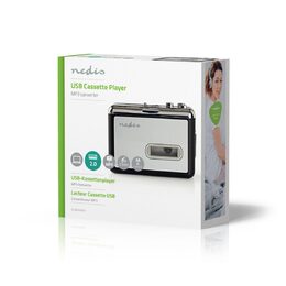Nedis ACGRU100GY kazetový přehrávač s USB, MP3 konvertor