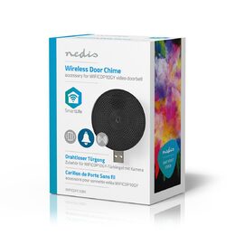 Nedis SmartLife chytrý bezdrátový dveřní zvonek, USB (WIFICDPC10BK)