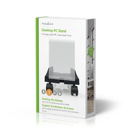 Nedis CSTD101BK podstavec pro PC s kolečky, nastavitelná šířka, černá