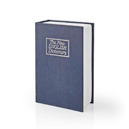 Nedis BOOKSEDS01BU trezor ve tvaru knihy, 2 klíče, 0.86 l