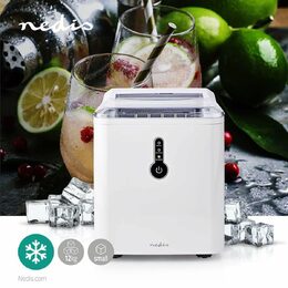 Nedis KAIC100FWT výrobník ledu, 1kapacita 1.6 l, 12 kg ledu/24 hod., bílá