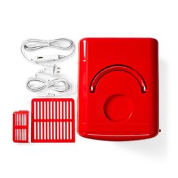 Nedis KAFR120CRD přenosná mini lednička, 4 l, AC 100 - 240 V / 12 V , červená