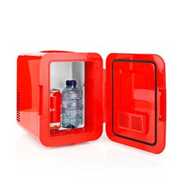 Nedis KAFR120CRD přenosná mini lednička, 4 l, AC 100 - 240 V / 12 V , červená