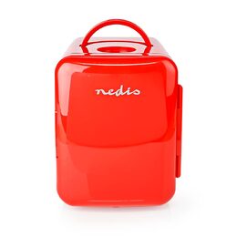 Nedis KAFR120CRD přenosná mini lednička, 4 l, AC 100 - 240 V / 12 V , červená