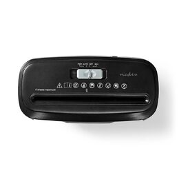 Nedis PASH112BKA4 skartovačka 6 stran A4, 10 l, DIN2, 190W