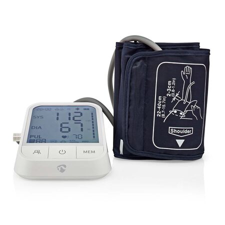 Nedis SmartLife Monitor Krevního Tlaku | Rameno | Bluetooth | LCD Displej | 22 -