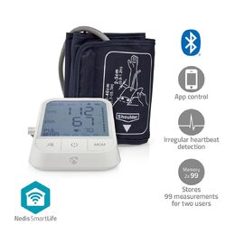 Nedis SmartLife Monitor Krevního Tlaku | Rameno | Bluetooth | LCD Displej | 22 -