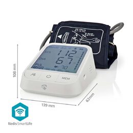 Nedis SmartLife Monitor Krevního Tlaku | Rameno | Bluetooth | LCD Displej | 22 -