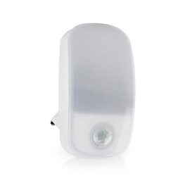 Nedis LNLW10WT LED noční lampička do zásuvky s pohybovým senzorem, 0.55 W, 11 lm