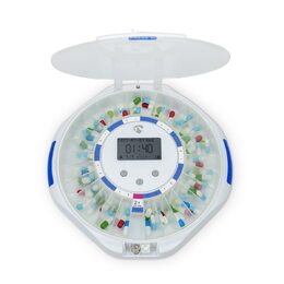 Nedis Dávkovač Pilulek SmartLife | Wi-Fi | 28 Přihrádky | Počet časů poplachu: 9