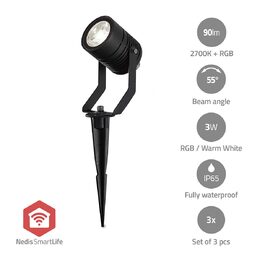 Venkovní světlo Smartlife | 3 x 90 lm | Zigbee 3.0 | 3 x 3 W | RGB | 2700 K | Hl
