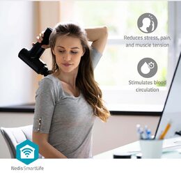 Nedis SmartLife Sportovní Masážní Pistole | Napájení Accu | Vestavěný Lithium-Io