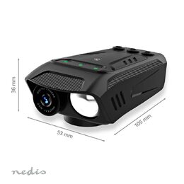 Nedis CCAM100BK akční kamera na kolo, Full HD, světlomet, klakson, dálkové ovlád