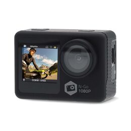 Nedis ACAM31BK Full HD sportovní kamera s předním displejem, Wi-Fi, vodotěsná