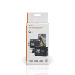 Nedis ACAM31BK Full HD sportovní kamera s předním displejem, Wi-Fi, vodotěsná