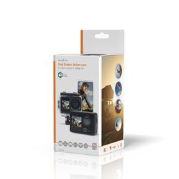 Nedis ACAM31BK Full HD sportovní kamera s předním displejem, Wi-Fi, vodotěsná