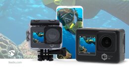 Nedis ACAM71BK akční kamera Ultra HD 5K při 30 fps, 16 Mpixel, vodotěsná 30 m, W
