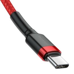 Datový kabel Baseus Cafule USB-C/USB-C 1m PD2.0 60W červený