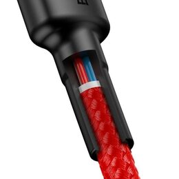 Datový kabel Baseus Cafule USB-C/USB-C 1m PD2.0 60W červený