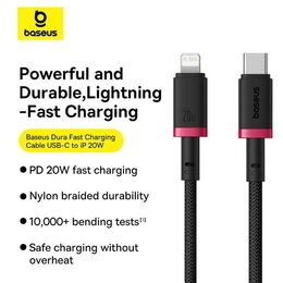 Rychlonabíjecí kabel Baseus Dura USB/Lightning 1m 20W černo šedý
