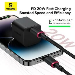 Rychlonabíjecí kabel Baseus Dura USB/Lightning 1m 20W černo šedý