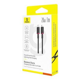 Rychlonabíjecí kabel Baseus Dura USB/Lightning 1m 20W černo šedý