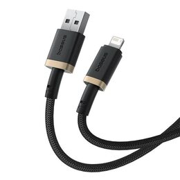 Rychlonabíjecí kabel Baseus Dura USB/Lightning 2m 2.4A černo zlatý