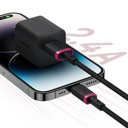 Rychlonabíjecí kabel Baseus Dura USB/Lightning 2m 2.4A červeno černý